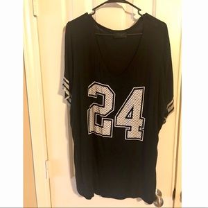 Plus size 3/4 length T-shirt